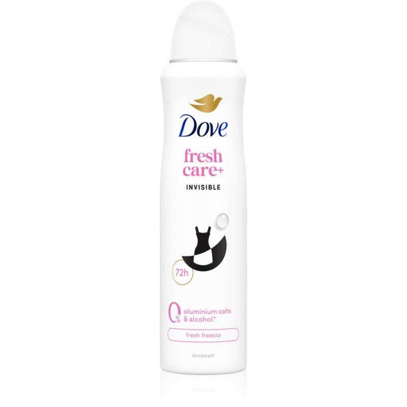 Dove 0% ALU Invisible Care dezodorant bez alkoholu a obsahu hliníka v spreji 150 ml