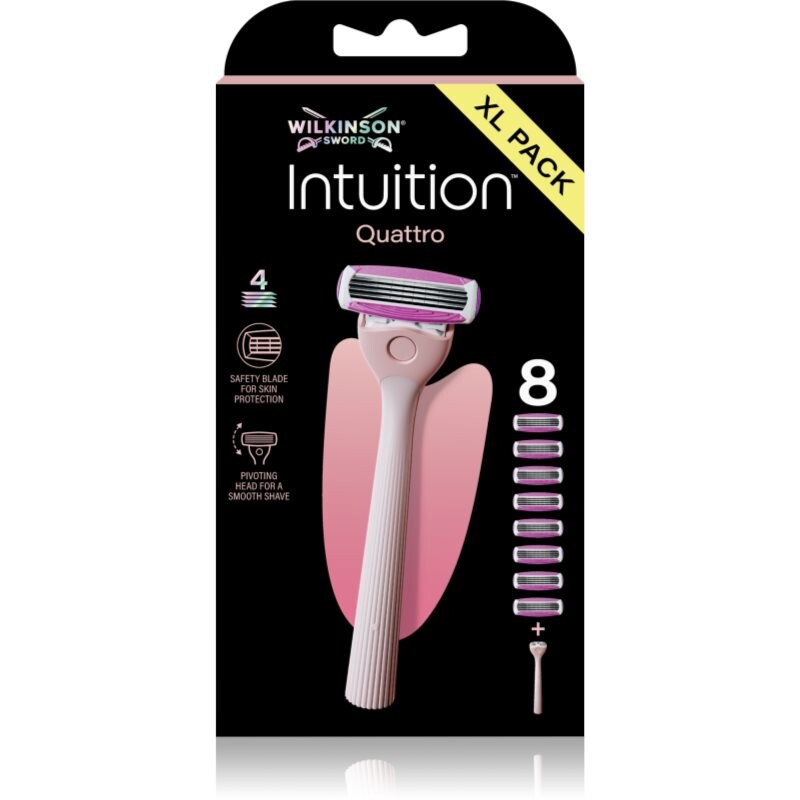 Wilkinson Sword Intuition Quattro holiaci strojček náhradné čepieľky 5 ks