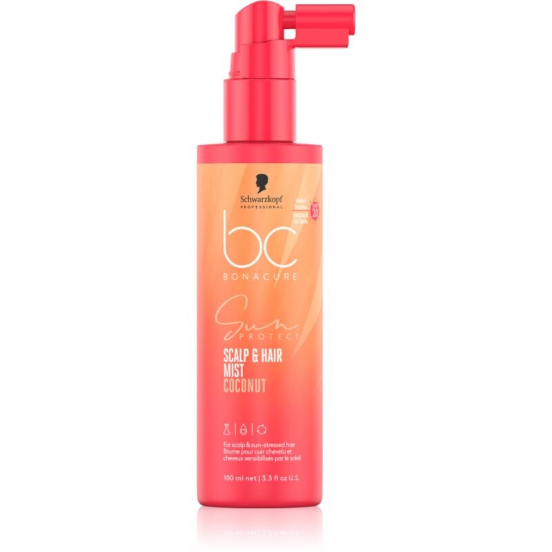 Schwarzkopf Professional BC Bonacure Sun Protect Scalp & Hair Mist ochranný sprej pre namáhané vlasy a vlasovú pokožku SPF 20 100 ml