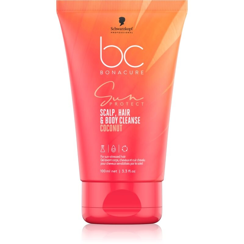 Schwarzkopf Professional BC Bonacure Sun Protect Scalp, Hair & Body Cleanse sprchový gél 2 v 1 100 ml