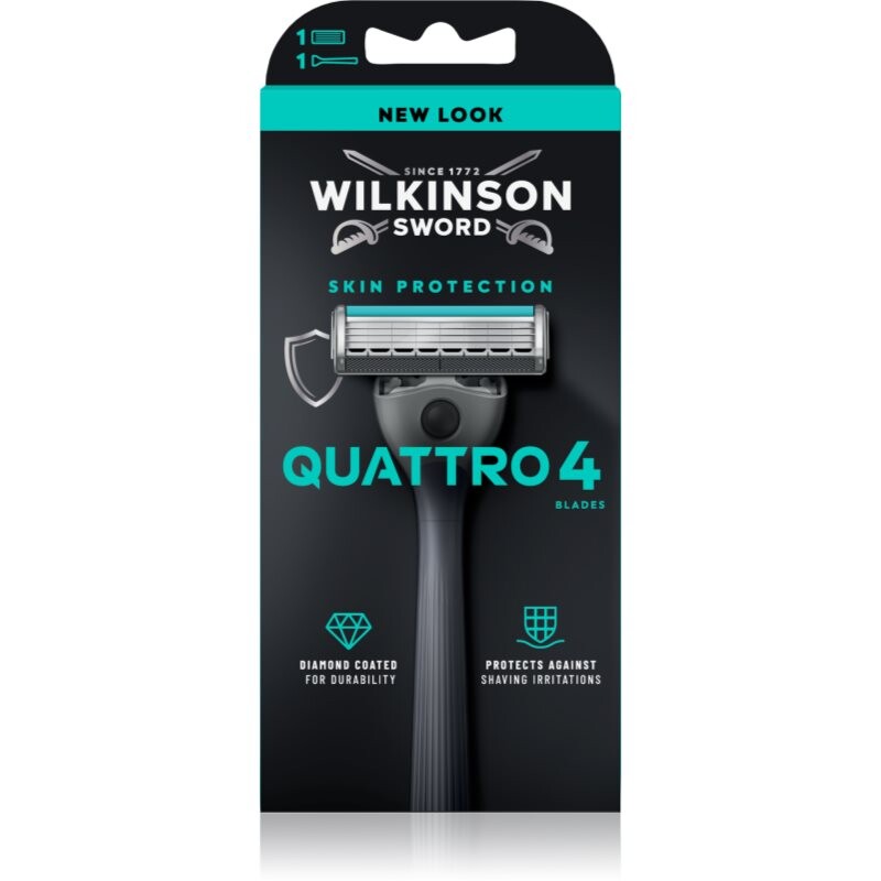 Wilkinson Sword Quattro Men's Razor holiaci strojček pre mužov 1 ks