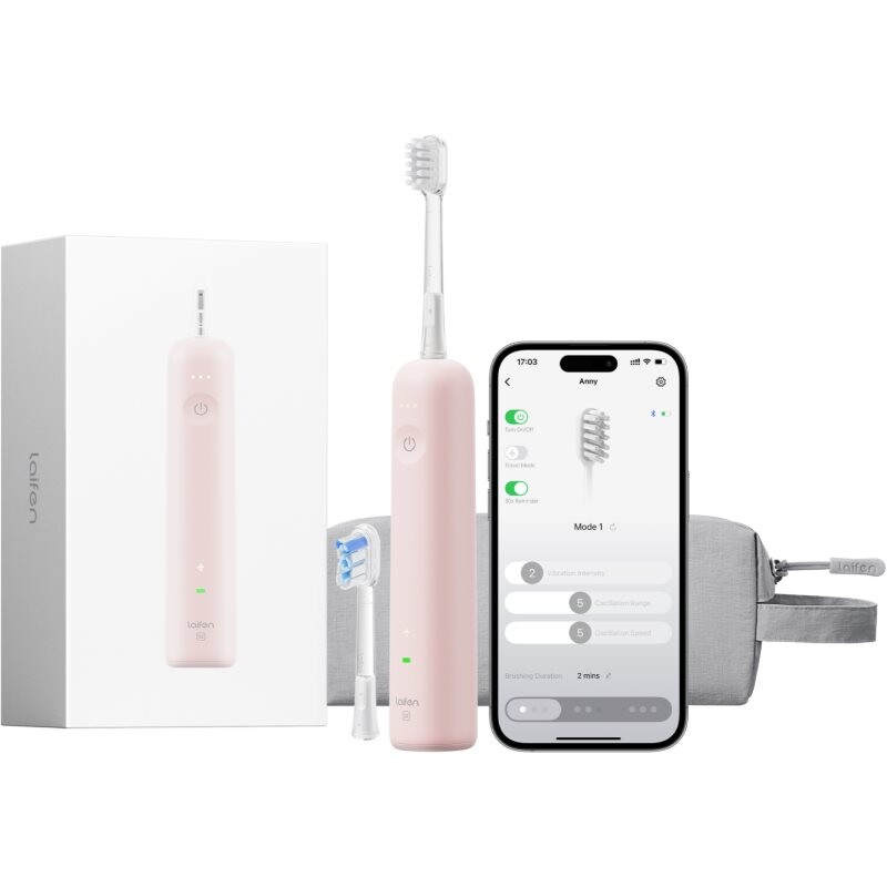 Laifen Wave Special elektrická zubná kefka + 2 náhradné hlavice Pink 1 ks