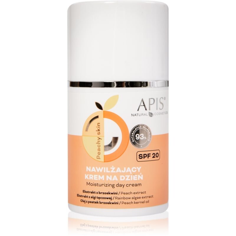 Apis Natural Cosmetics Peachy Skin denný krém s hydratačným účinkom SPF 20 50 ml