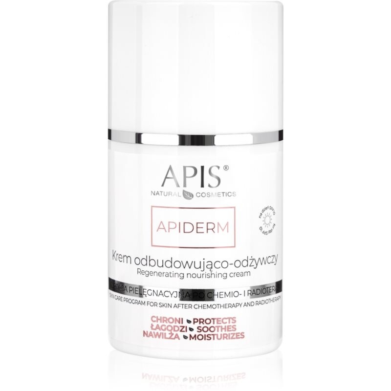 Apis Natural Cosmetics Apiderm denný krém na regeneráciu a výživu pleti SPF 10 50 ml