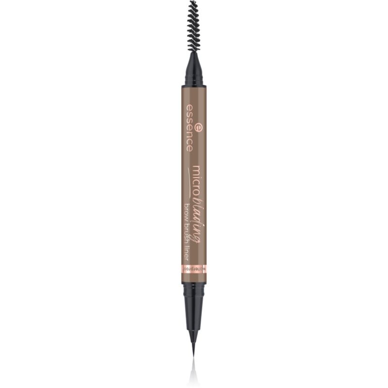 essence Microblading ceruzka na obočie so štetčekom odtieň 03 Neutral Brown 0.6 ml