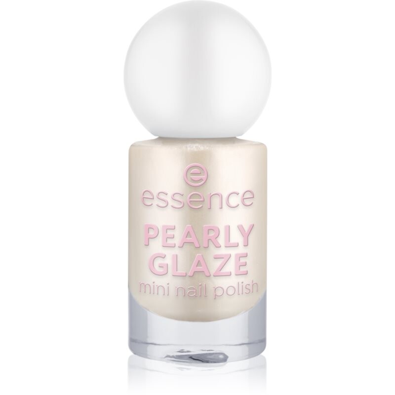 essence PEARLY GLAZE trblietavý lak na nechty mini odtieň 16 5 ml