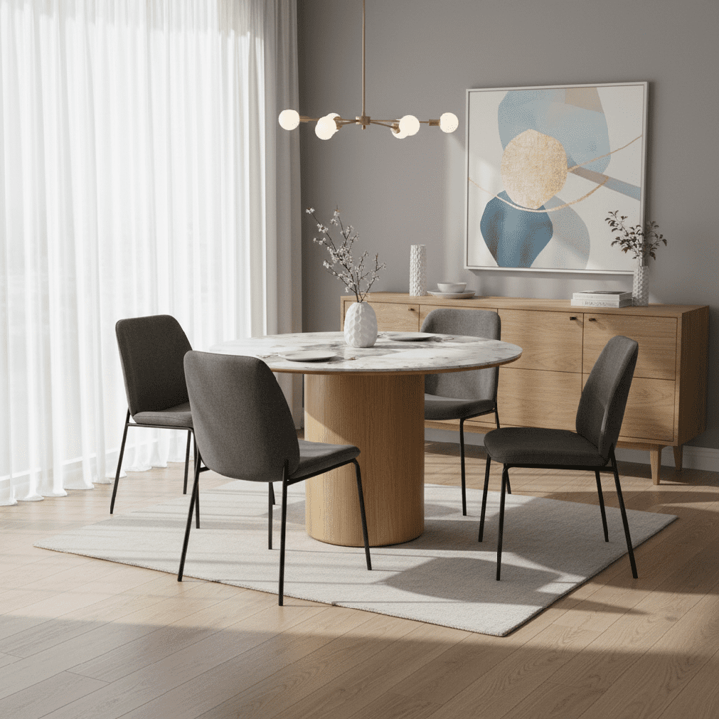 Signal Keramický jedálenský stôl RONDO | dub