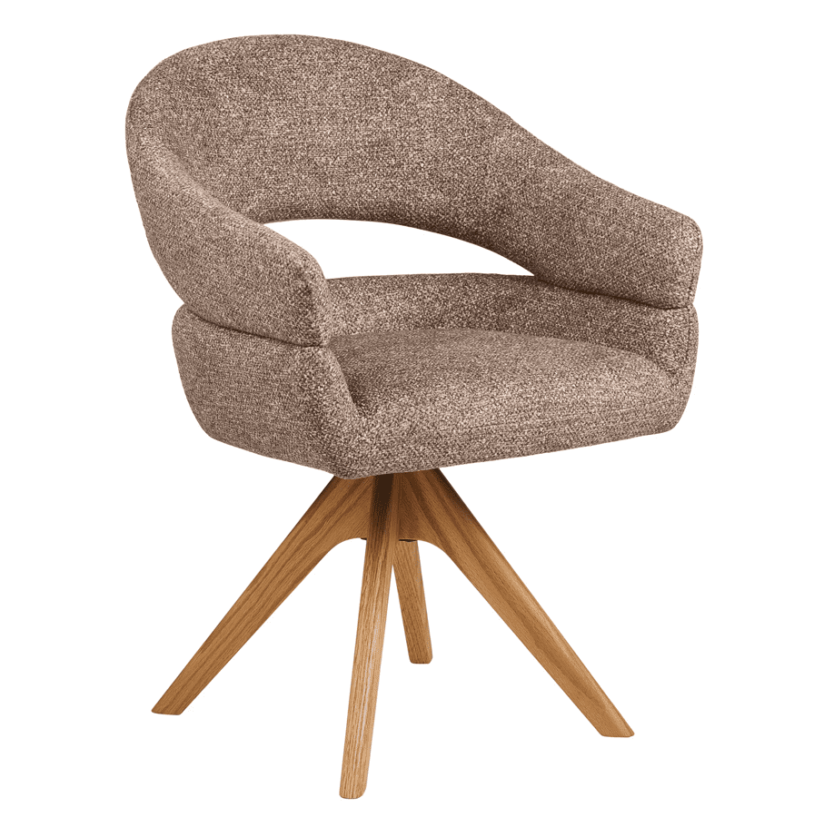 Elvisia Jedálenská stolička DOVER | hnedá