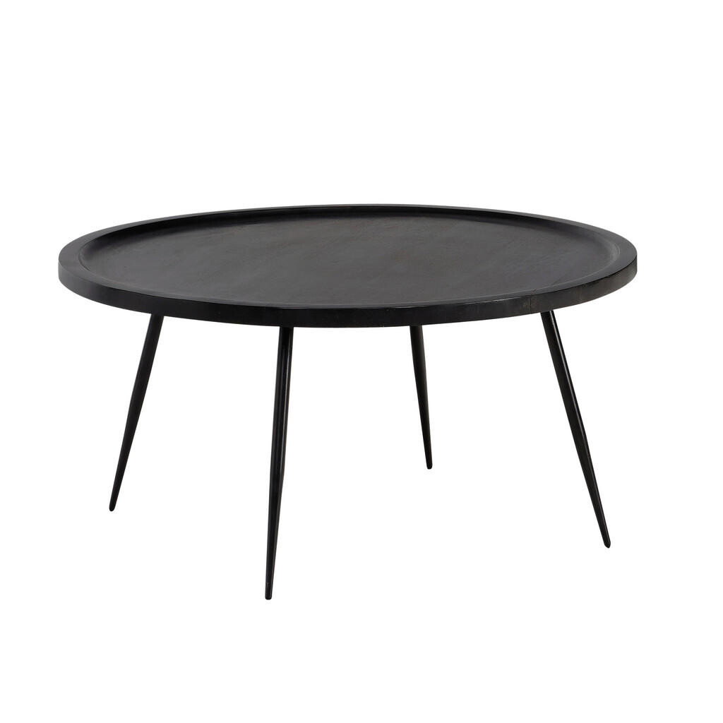 MID.YOU KONFERENČNÝ STOLÍK, čierna, drevo, 75/75/38 cm