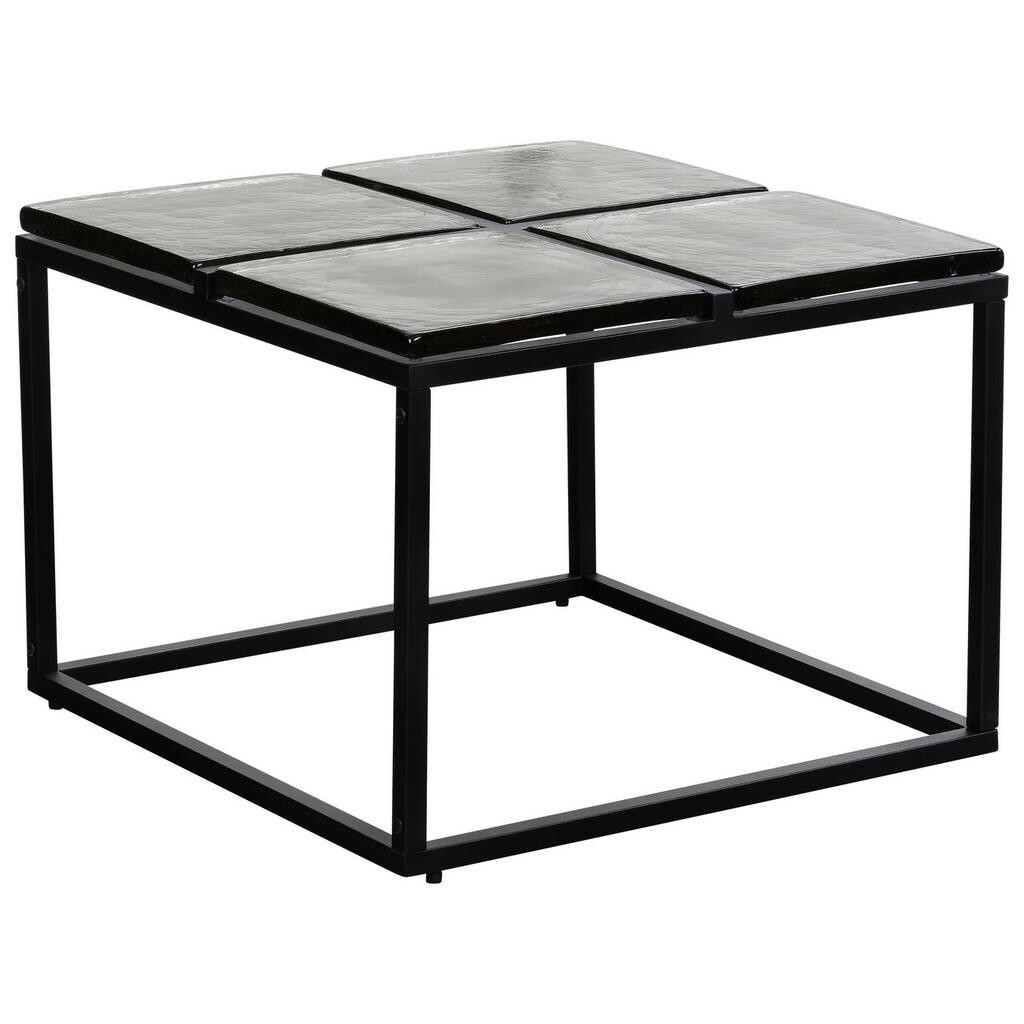 MID.YOU KONFERENČNÝ STOLÍK, čierna, sklo, 58/58/43,5 cm