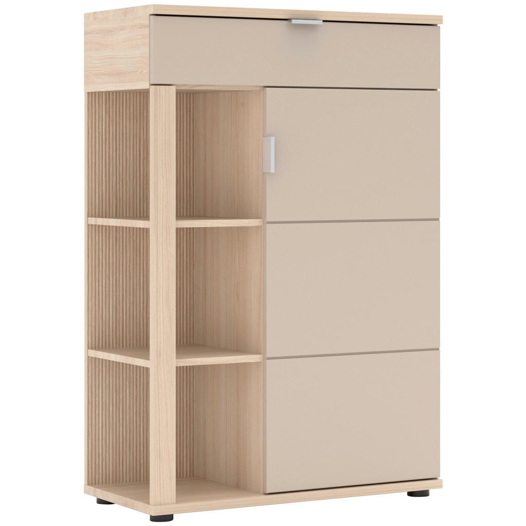 Stylife SKRINKA NA TOPÁNKY, farba duba, kašmírová, 80/119/38 cm