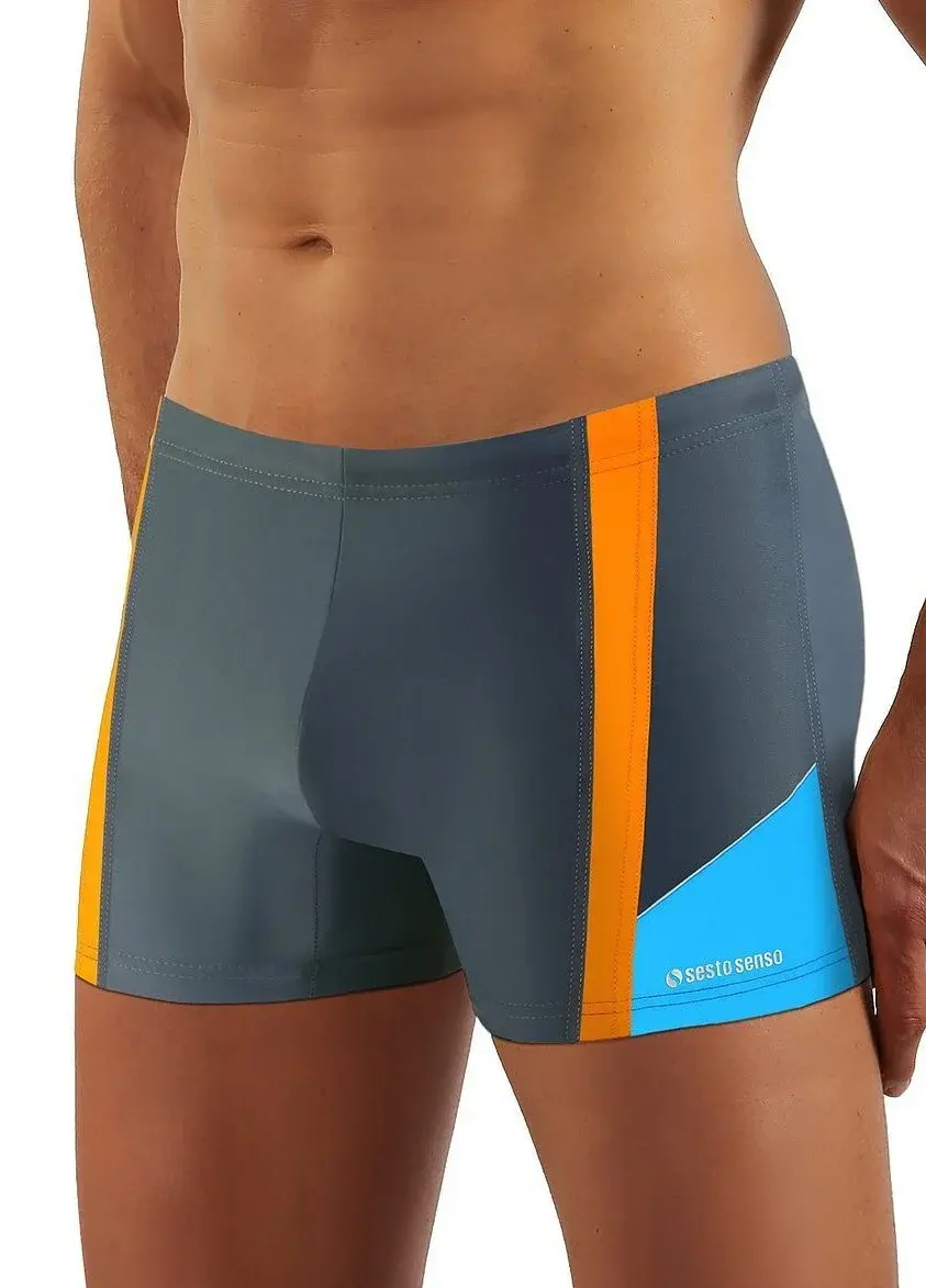 Plavecké boxerky Sesto Senso art.379 M-2XL Černá L