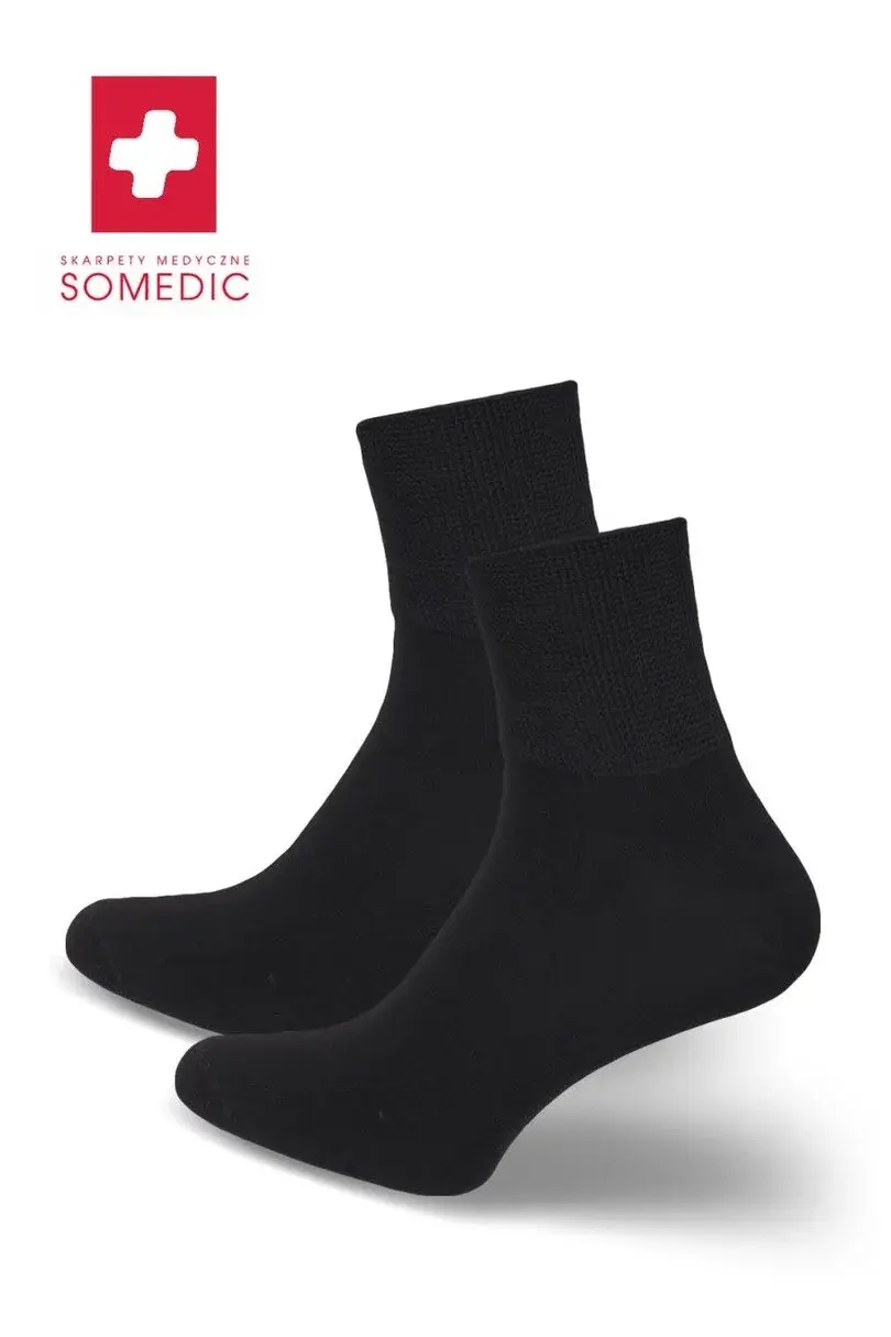 DÁMSKE KRÁTKE ZDRAVOTNÉ PONOŽKY SOMEDIC 1474 černá 37-41