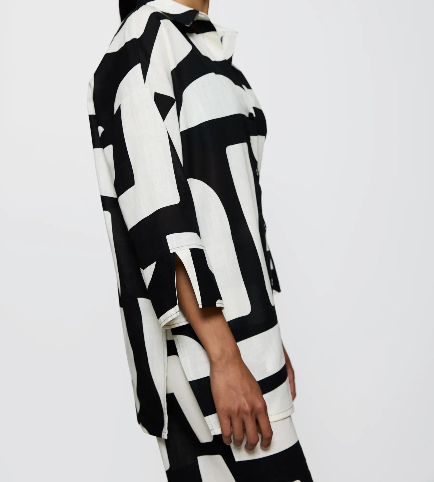 Letné oblečenie Boyfriend Shirt - ČIERNA - TRIUMPH ČIERNA - TRIUMPH BLACK COMBINATION 44