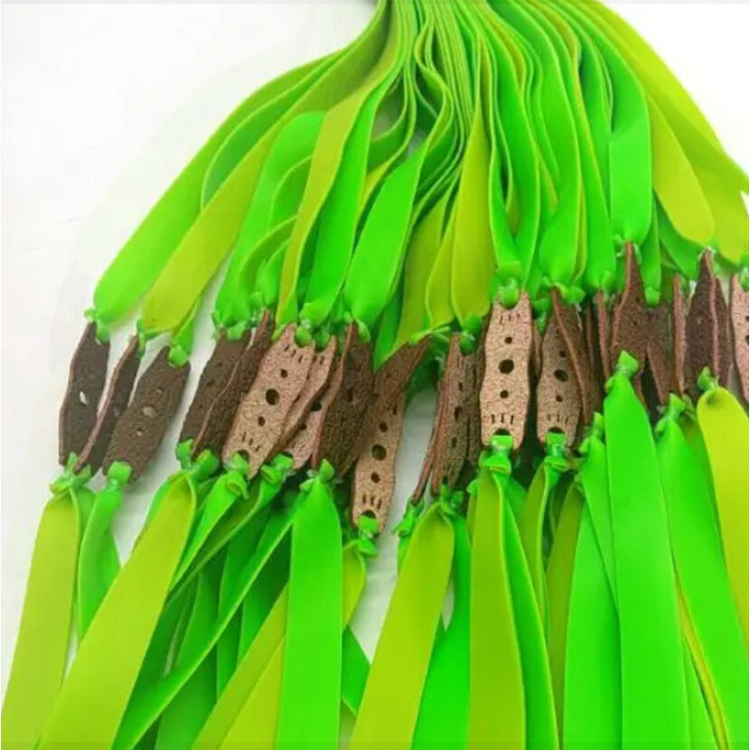 Plochá guma do praku Shaobo 1 mm - zelená