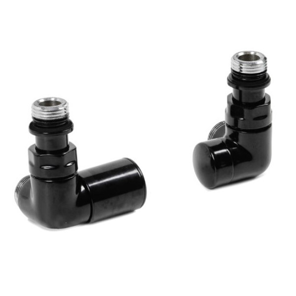 DK Terma VISION ALL IN ONE ľavá trojosá regulačná sada ventilov Black Matt