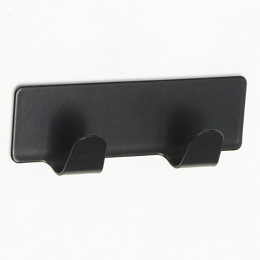 Vešiak kovový 2-háčik čierna BHK0318AA-A