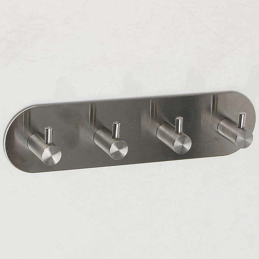 Vešiak kovový 4-háčik strieborný BHK0088A-A