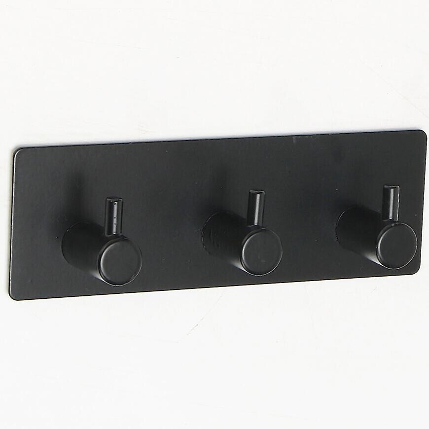 Vešiak kovový 3-háčik čierna BHK0051A-A