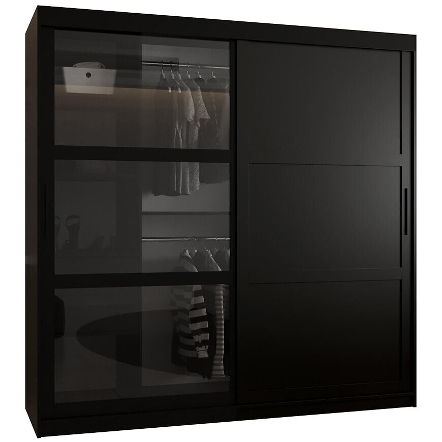 Skriňa Dome III 200 čierna