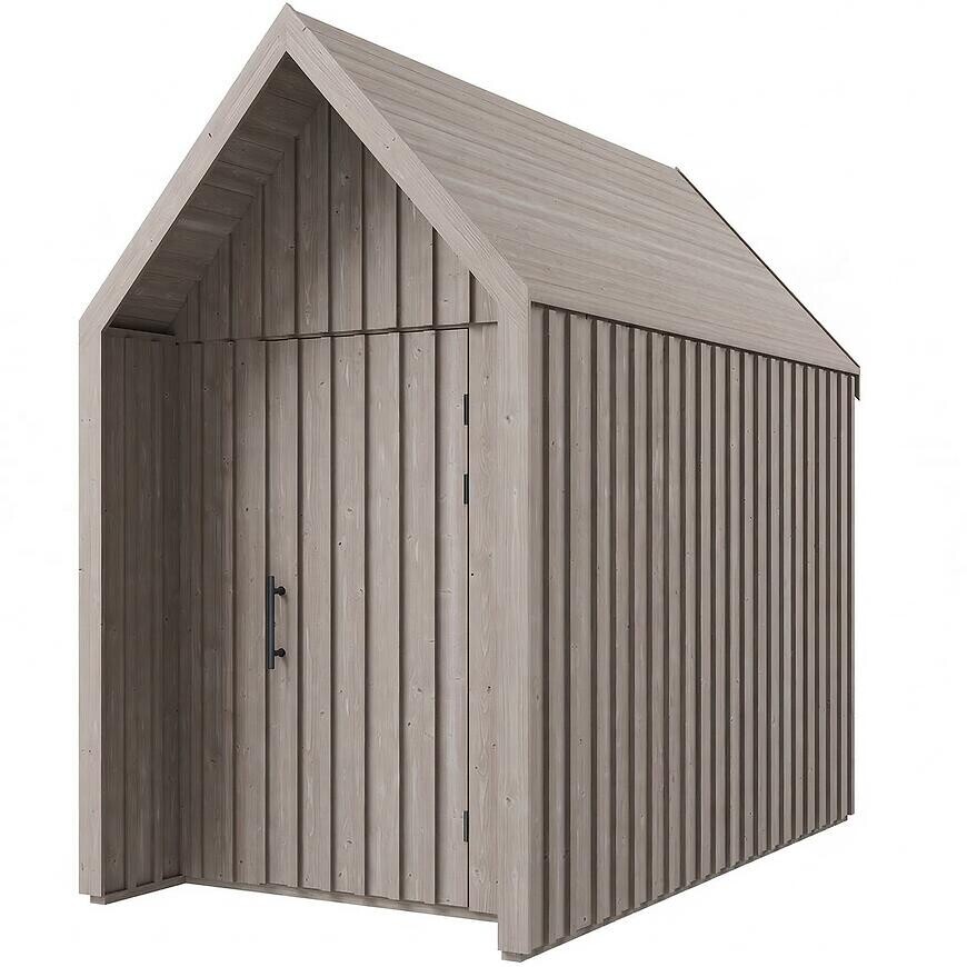 Záhradný domček Swedish Barn 1622 sivý V1