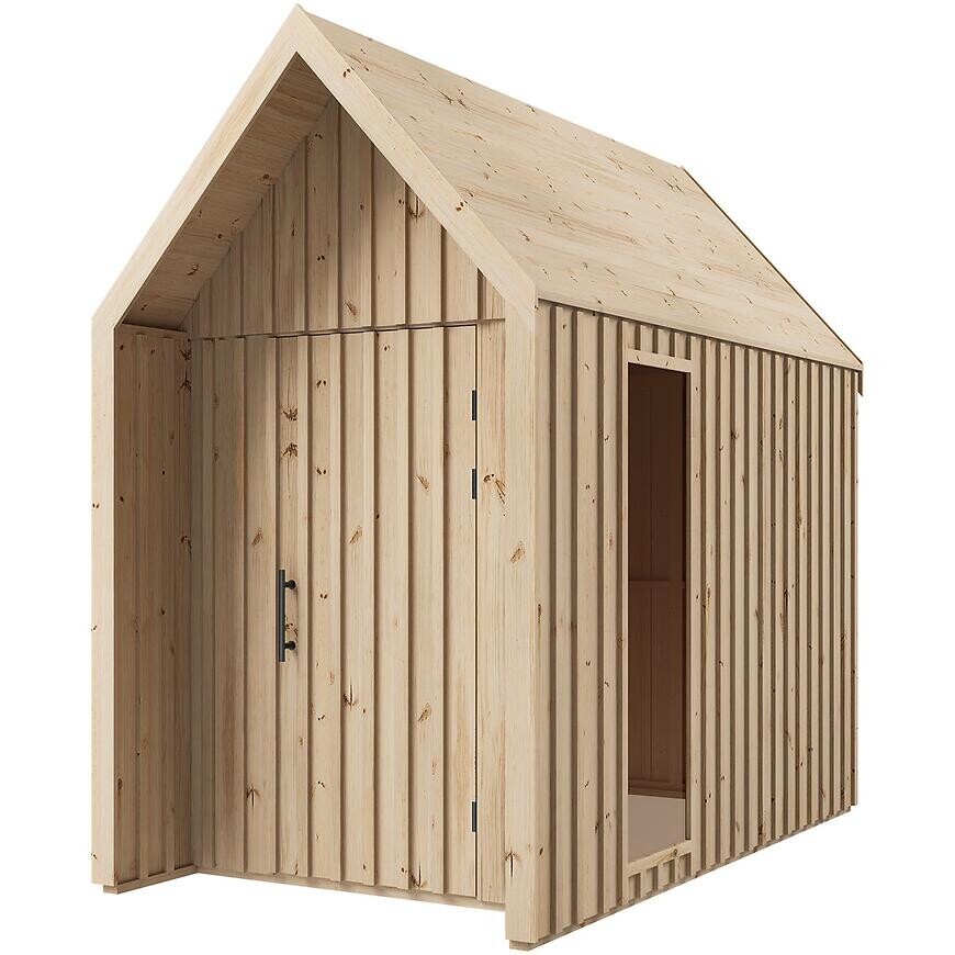 Záhradný domček Swedish Barn 1622 prírodný V2