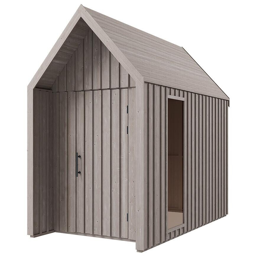 Záhradný domček Swedish Barn 1622 sivý V2