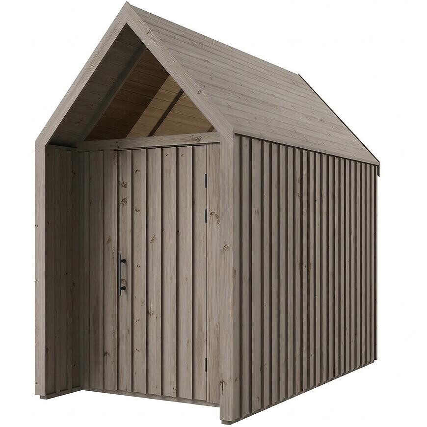 Záhradný domček Swedish Barn 1622 sivý V4