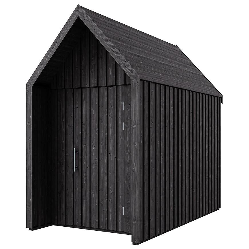 Záhradný domček Swedish Barn 1629 čierna V1