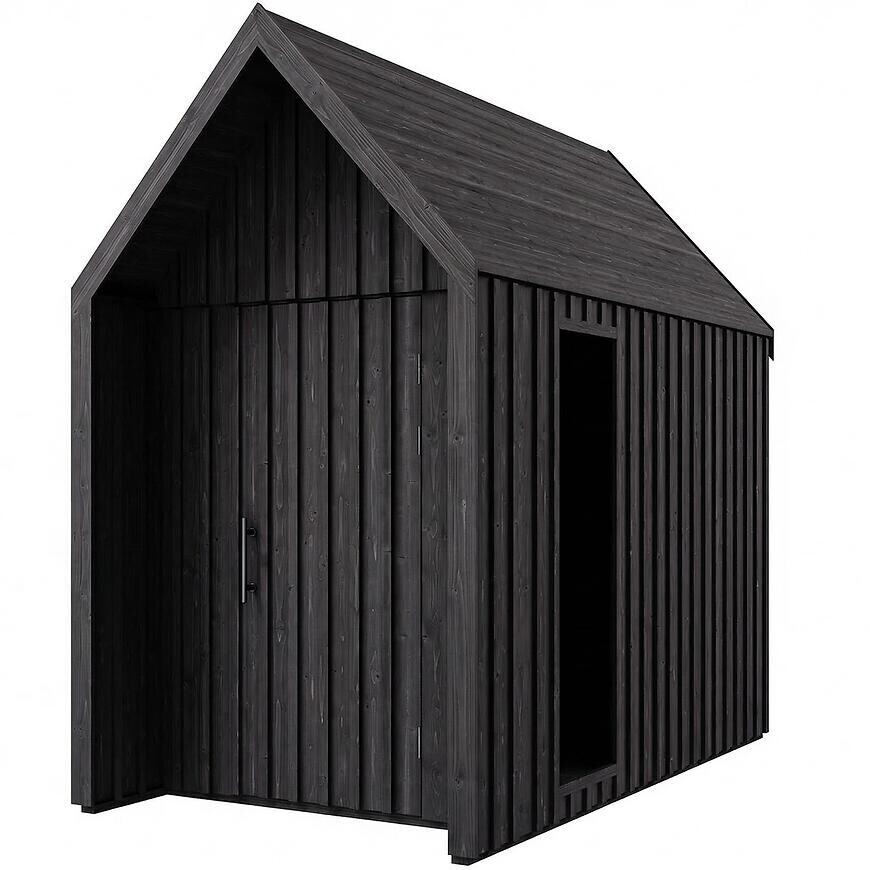 Záhradný domček Swedish Barn 1629 čierna V2