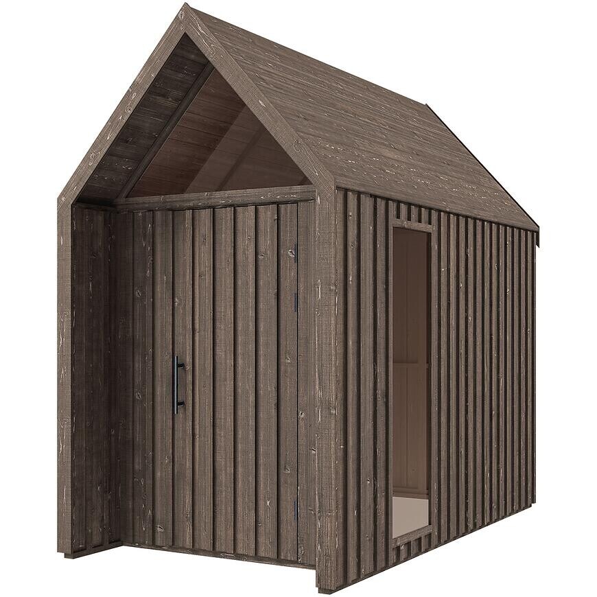 Záhradný domček Swedish Barn 1629 hnedá V3