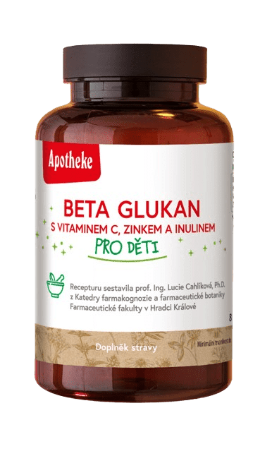 APOTHEKE Betaglukán pre deti 120 tvrdých kapsúl