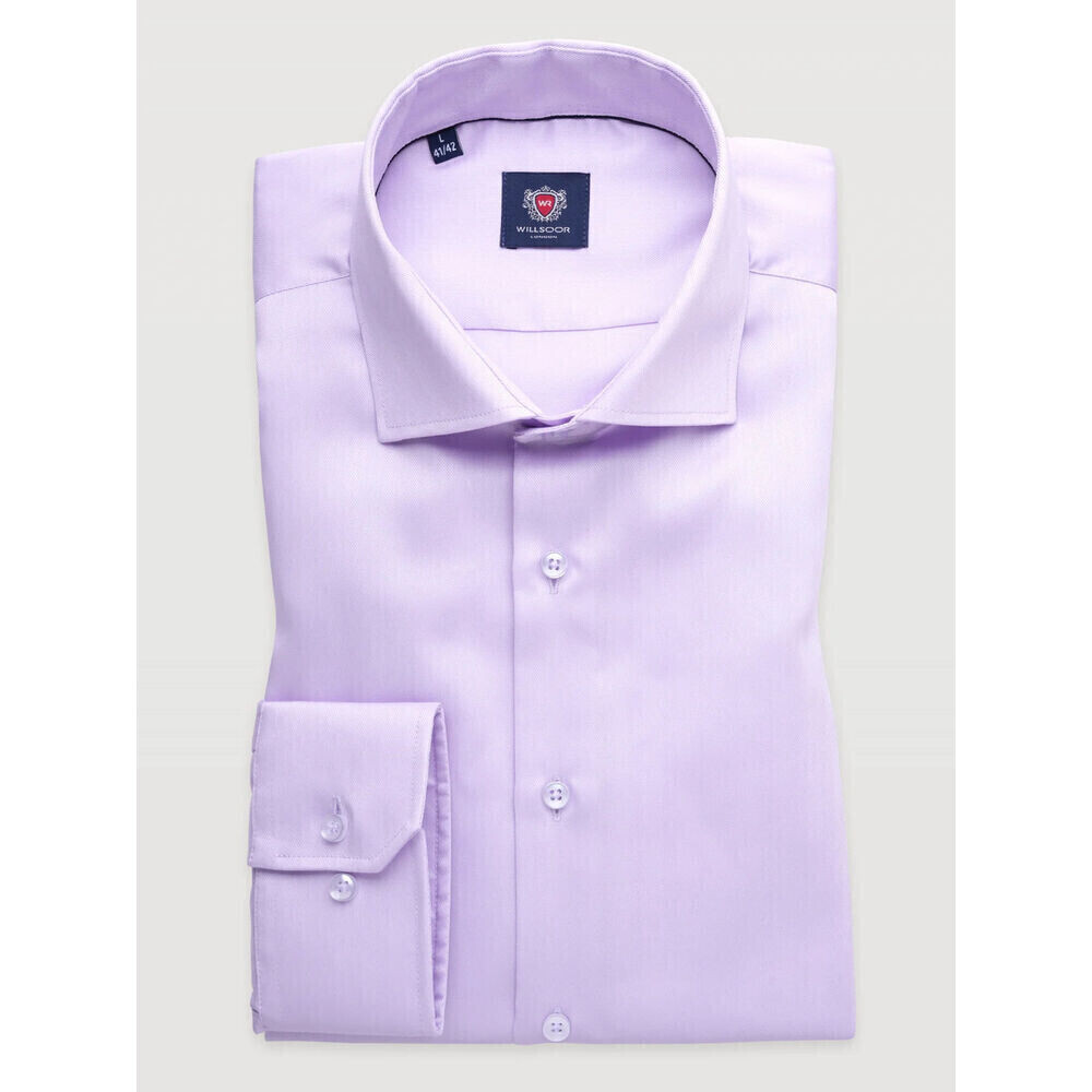 Pánska košeľa slim fit so šedo-bielym vzorom 19783