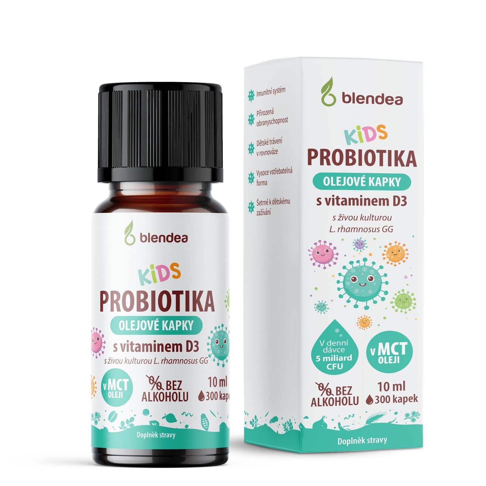 Blendea Kvapky Kids Probiotiká pre deti s vitamínom D3 10 ml