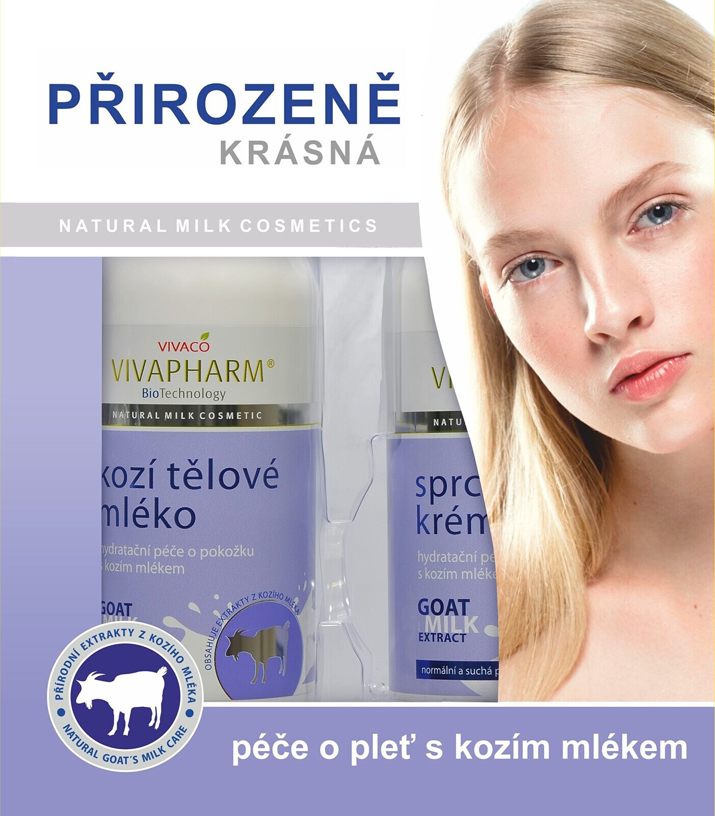 Vivaco Darčeková kazeta kozmetiky s kozím mliekom