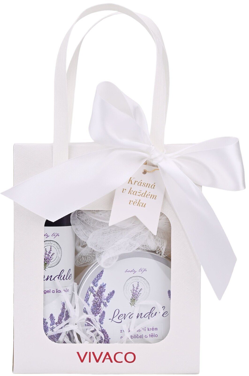 Vivaco Darčeková taška kozmetiky s levanduľovým olejom