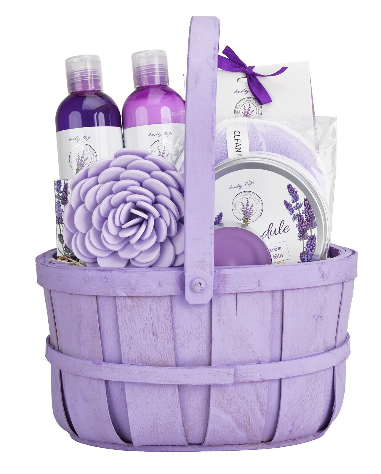 Vivaco Darčekový kôš kozmetiky s levanduľovým olejom