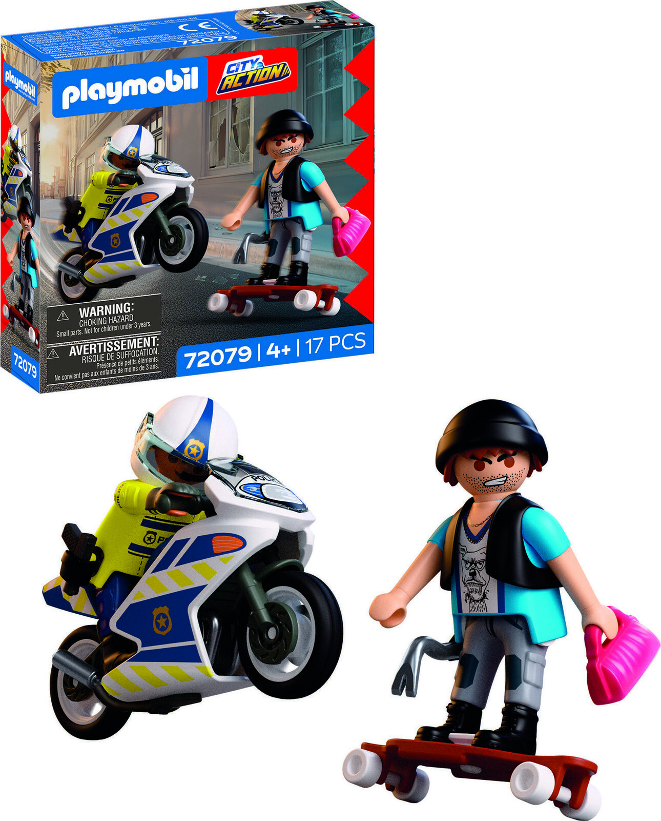 Playmobil 72079 Prenasledovanie na motorke