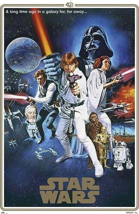 Star Wars – Hviezdne vojny – One Sheet 40th Anniversary – plagát