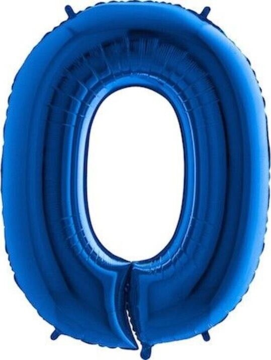 Balón fóliový číslica modrá – blue 102 cm – 0