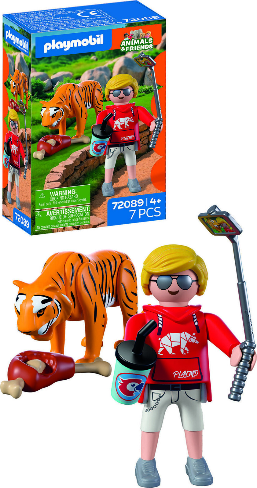Playmobil 72089 Tiger a návštevník