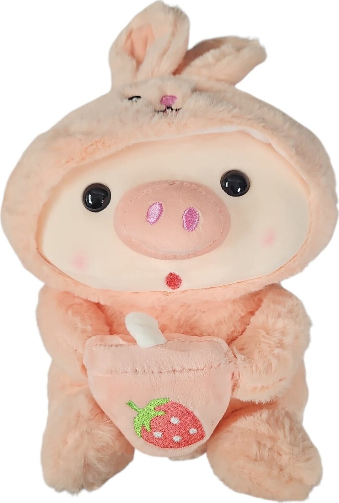 Leventi Bubble Tea Prasátko Plush - růžový zajíček