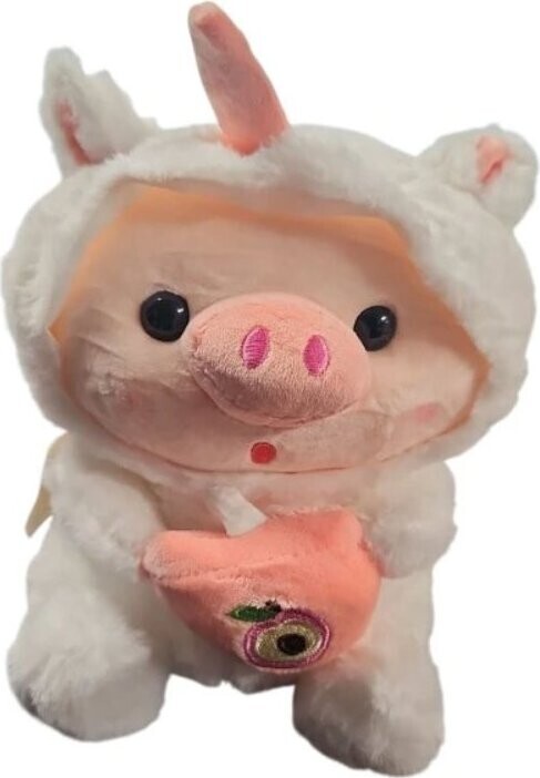 Leventi Bubble Tea Prasátko Plush - bílý unicorn
