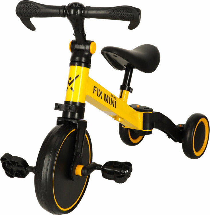 Trike Fix KX5377 Multifunkčná detská trojkolka 3 v 1 Goodboy – žltá