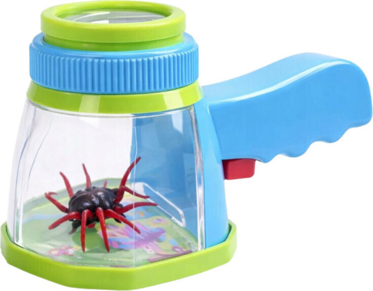 Verk 09218 Dětská lupa na pozorování hmyzu, 5× zvětšení, modrozelená