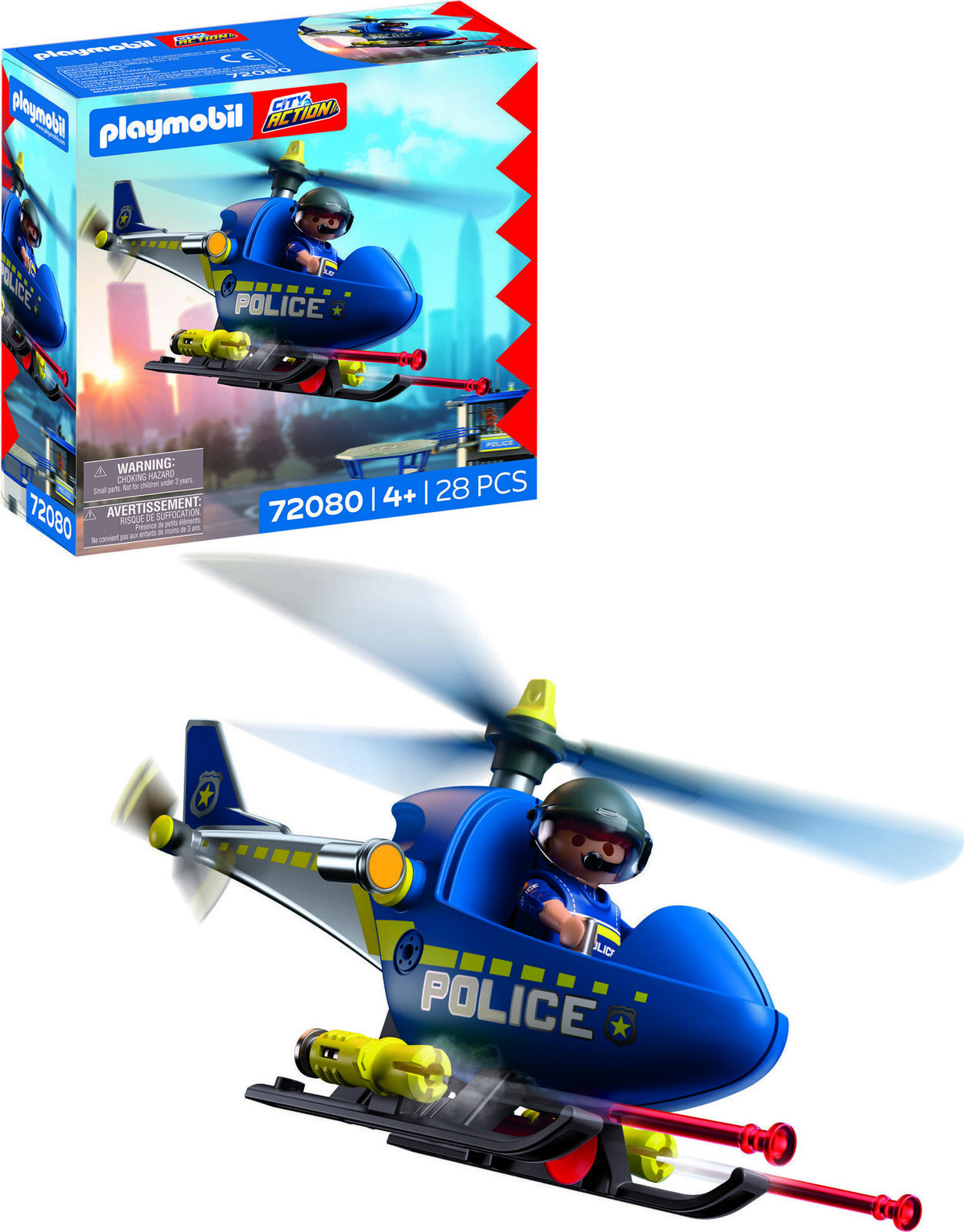 Playmobil 72080 Policajný vrtuľník