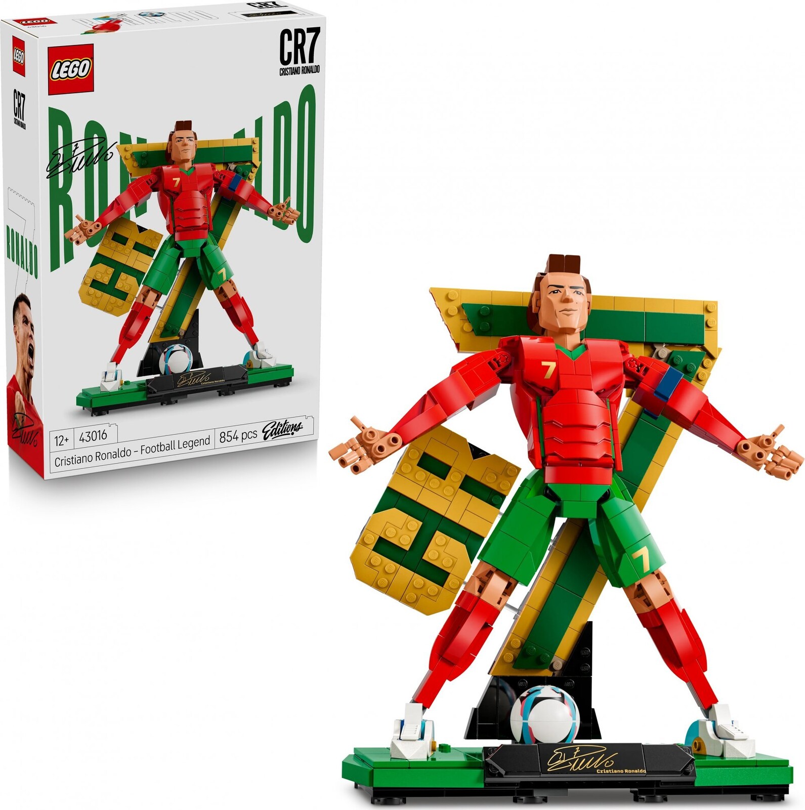 LEGO® Editions 43016 Cristiano Ronaldo – Futbalová legenda