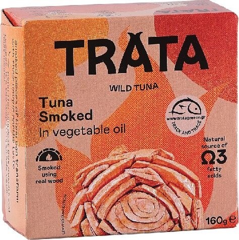 TRATA Tuniak údený v rastlinnom oleji 160 g