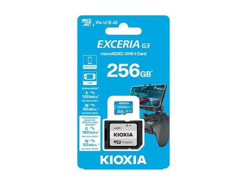 Pamäťová karta KIOXIA micro SD 256 GB UHS-I U1 s adaptérom
