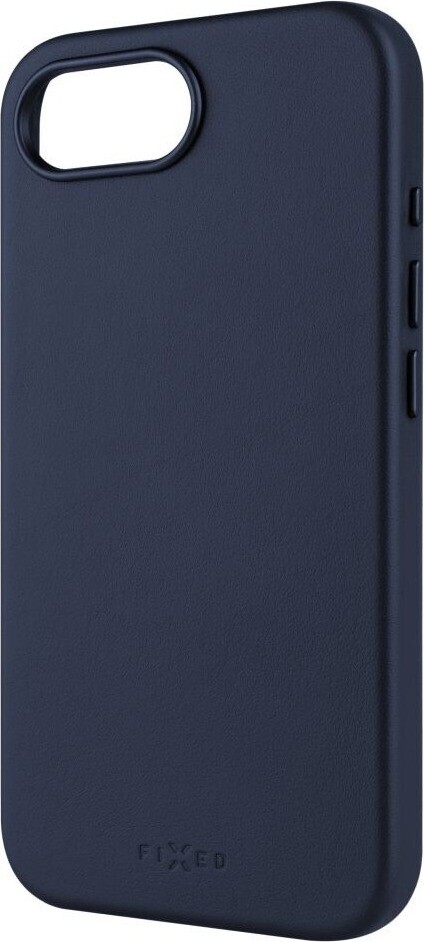 FIXED MagLeather s podporou MagSafe na Apple iPhone 17e/16e modrý